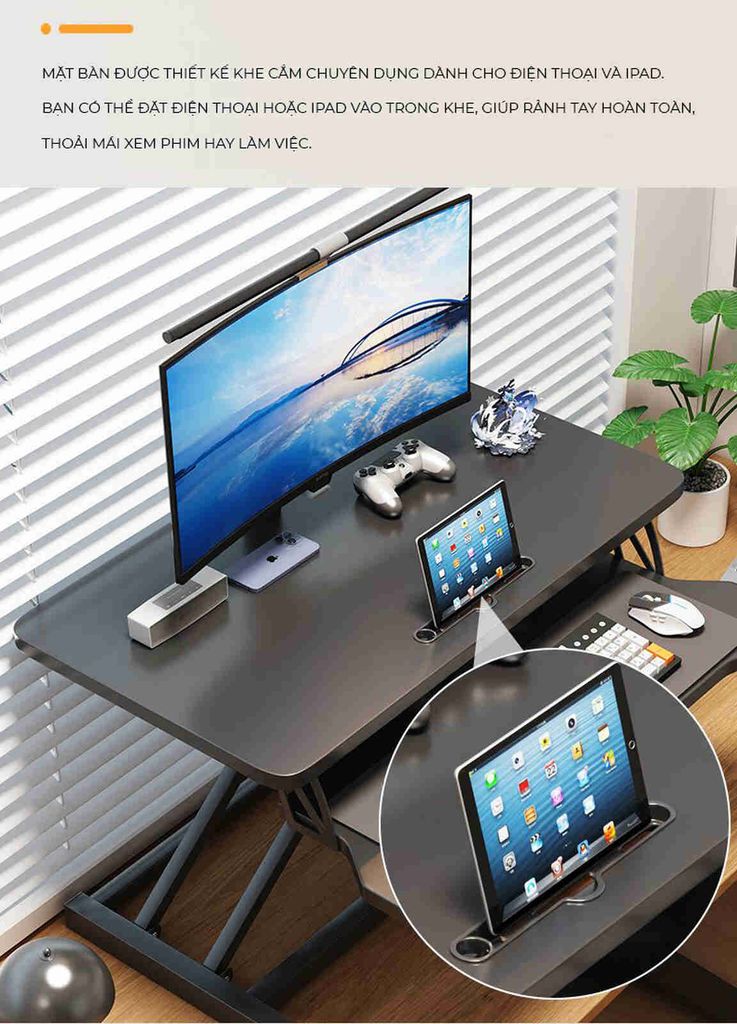 Bàn làm việc nâng hạ tùy chỉnh độ cao - GN72