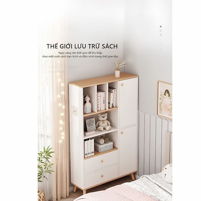 Giá sách phòng khách small đa năng, tiện lợi - GP168