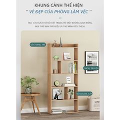 Kệ sách trang trí 6 tầng chia ngăn - GP215