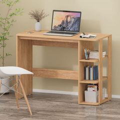 Bàn học làm việc full gỗ kết hợp kệ sách 3 tầng - GP73
