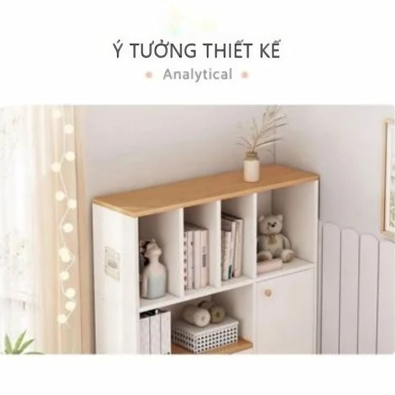 Giá sách phòng khách small đa năng, tiện lợi - GP168
