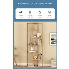 Kệ sách đứng ziczac 6 tầng tối giản - GP216