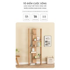 Kệ sách đứng ziczac 6 tầng tối giản - GP216