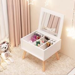 Bàn trang điểm ngồi bệt Tatami màu trắng nhỏ gọn - GP152