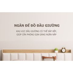 Giường ngủ bọc nệm cao cấp, hiện đại - GP240