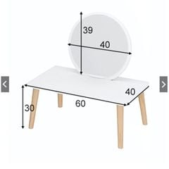 Bàn trang điểm ngồi bệt mini kèm gương hiện đại - GP117