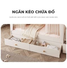 Giường tầng trẻ em, thông minh, phong cách dễ thương, hiện đại - GP360