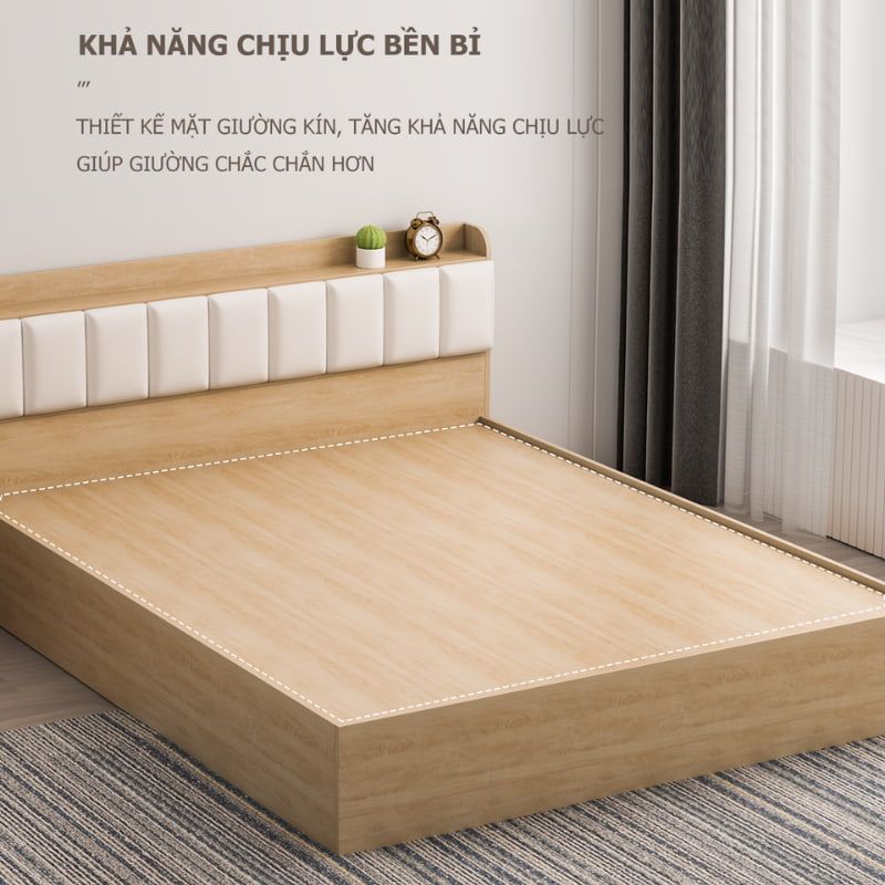 Giường ngủ bọc nệm cao cấp, hiện đại - GP240