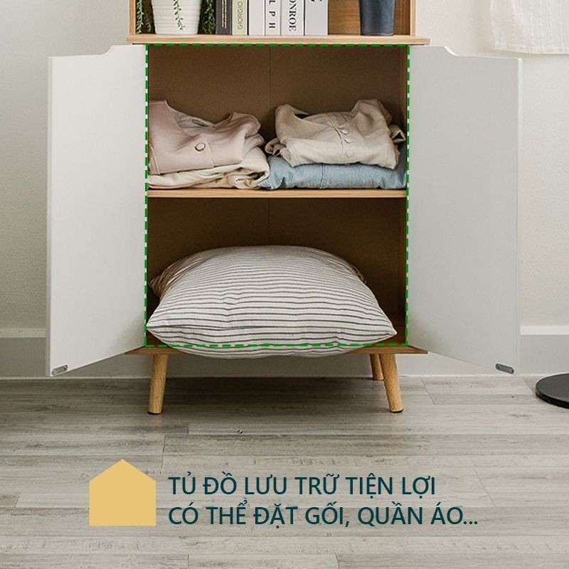 Kệ treo quần áo kết hợp tủ đồ đa năng hiện đại - GP254
