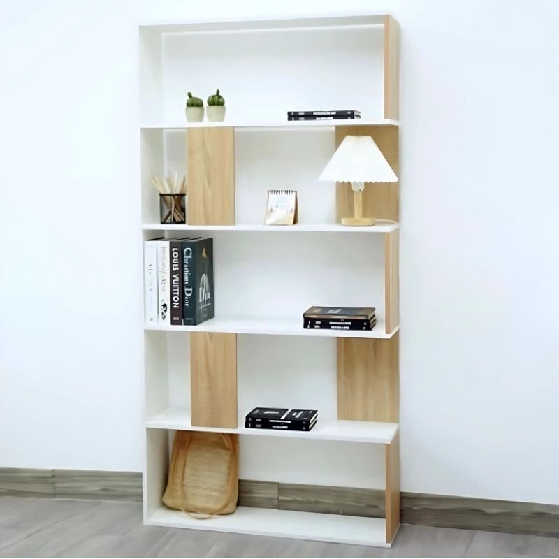 Kệ sách đứng 5 tầng chia ngăn hiện đại - GP105