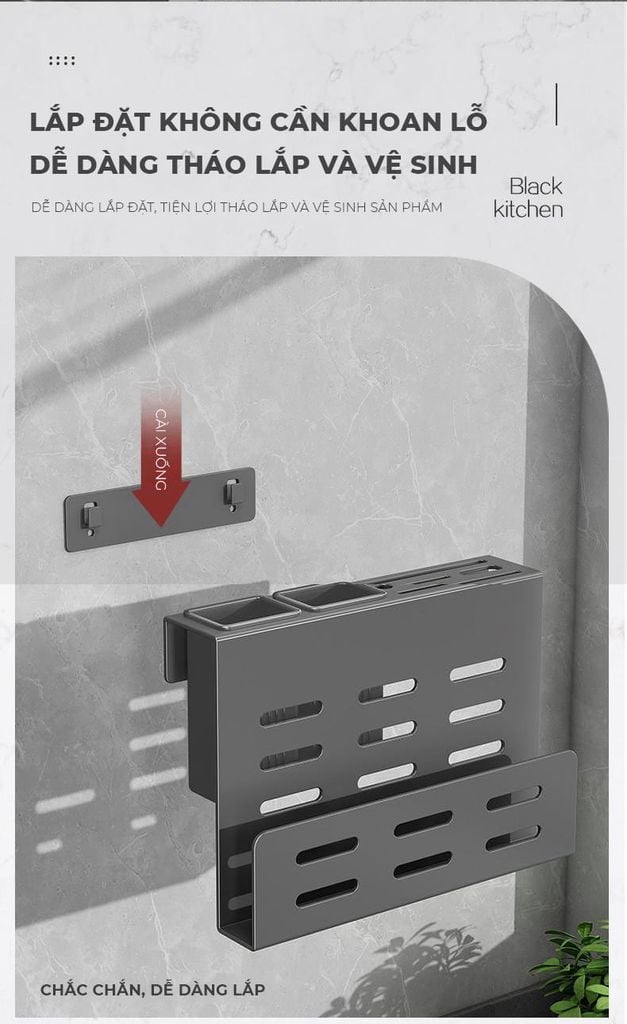 Giá để dụng cụ nhà bếp hiện đại đa năng - GM204