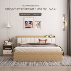 Giường ngủ bọc nệm cao cấp, hiện đại - GP240