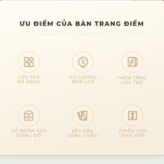 Bàn trang điểm phòng ngủ sang trọng, cao cấp - GM175