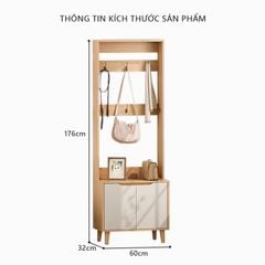 Kệ treo quần áo kết hợp tủ đồ đa năng hiện đại - GP254