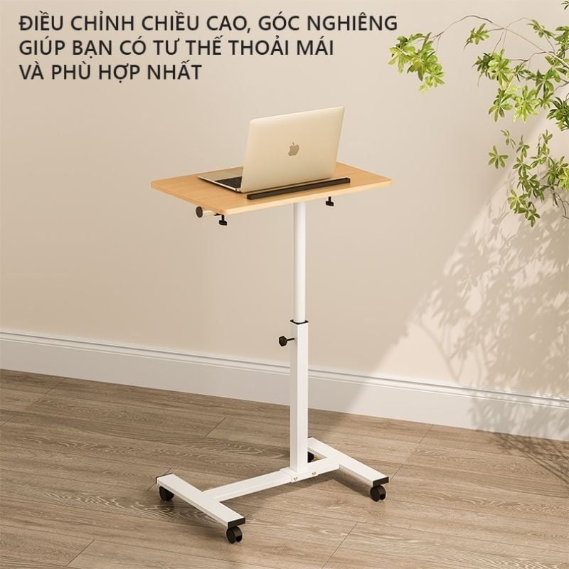 Bàn làm việc nâng hạ có chân bánh xe - GM105