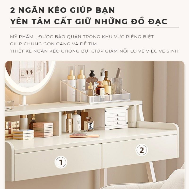 Bàn trang điểm phòng ngủ sang trọng, cao cấp - GM175