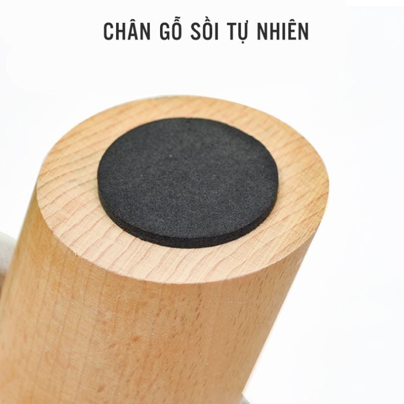 Ghế đôn tròn 4 chân gỗ bọc da mini nhiều màu hiện đại - GP28