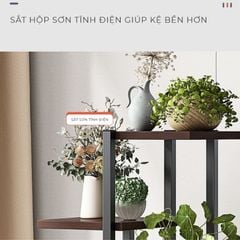 Kệ để chậu hoa chậu cây đa tầng gỗ MDF khung thép - GM159