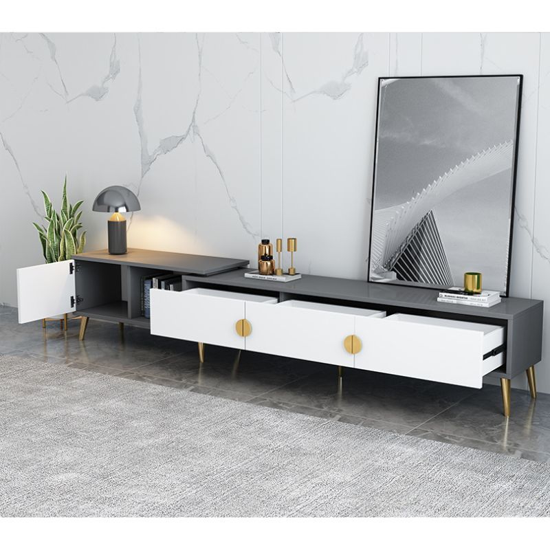 Kệ tivi có thể mở rộng chân mạ vàng phong cách Bắc Âu - GP277