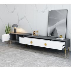 Kệ tivi có thể mở rộng chân mạ vàng phong cách Bắc Âu - GP277