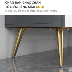 Kệ tivi có thể mở rộng chân mạ vàng phong cách Bắc Âu - GP277