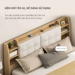 Giường Ngủ Thông Minh Nâng Hạ Có Ngăn Kéo, Kệ Sách - GP235