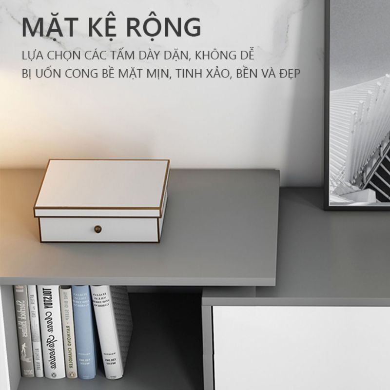 Kệ tivi có thể mở rộng chân mạ vàng phong cách Bắc Âu - GP277