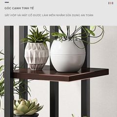 Kệ để chậu hoa chậu cây đa tầng gỗ MDF khung thép - GM159