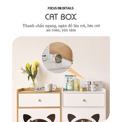 Tab Đầu Giường Kết Hợp Cat Box Có Chân đa năng - GP195