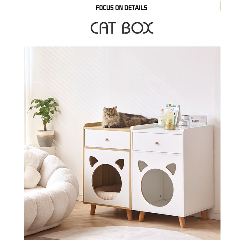 Tab Đầu Giường Kết Hợp Cat Box Có Chân đa năng - GP195