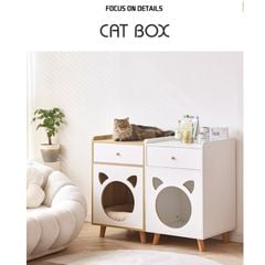 Tab Đầu Giường Kết Hợp Cat Box Có Chân đa năng - GP195