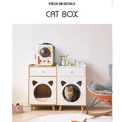 Tab Đầu Giường Kết Hợp Cat Box Có Chân đa năng - GP195
