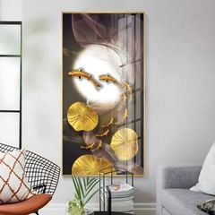 Tranh treo tường hình trăng và cá - GD16