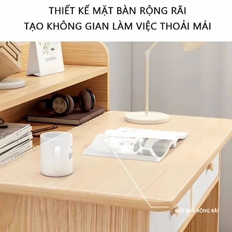 Bàn làm việc có ngăn kéo kết hợp bàn trang điểm - GP178