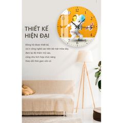 Đồng hồ treo tường hình in UV dáng tròn hiện đại - GD.02