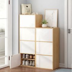 Tủ giày gỗ Gogi 3 ngăn 6 tầng cánh mở - GP146