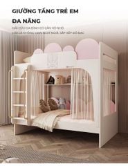 Giường tầng trẻ em, thông minh, phong cách dễ thương, hiện đại - GP360