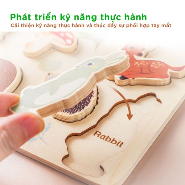 Bảng đồ chơi nhận biết động vật thông minh cho bé TOY05