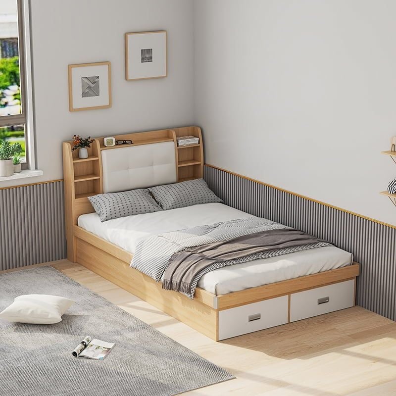 Giường Ngủ Thông Minh Nâng Hạ Có Ngăn Kéo, Kệ Sách - GP235