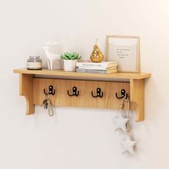 Kệ móc treo quần áo vân gỗ - GP398