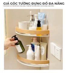 Kệ góc nhà tắm dán tường nhỏ gọn, chắc chắn - GM201