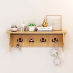 Kệ móc treo quần áo vân gỗ - GP398