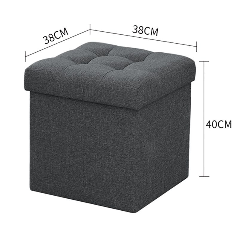 Ghế đôn vuông bọc da kiêm hộp đựng đồ đa năng - GC15