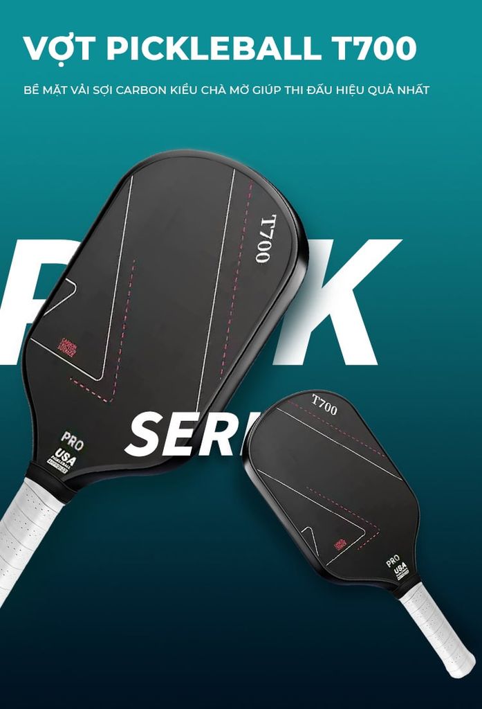 Vợt pickleball đỏ T700 Pro - PK07.2