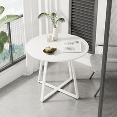 Bàn trà gỗ tròn chân sắt GM85