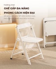 Combo bộ bàn ăn GP372.01 + 4 ghế gấp gọn GM192.11