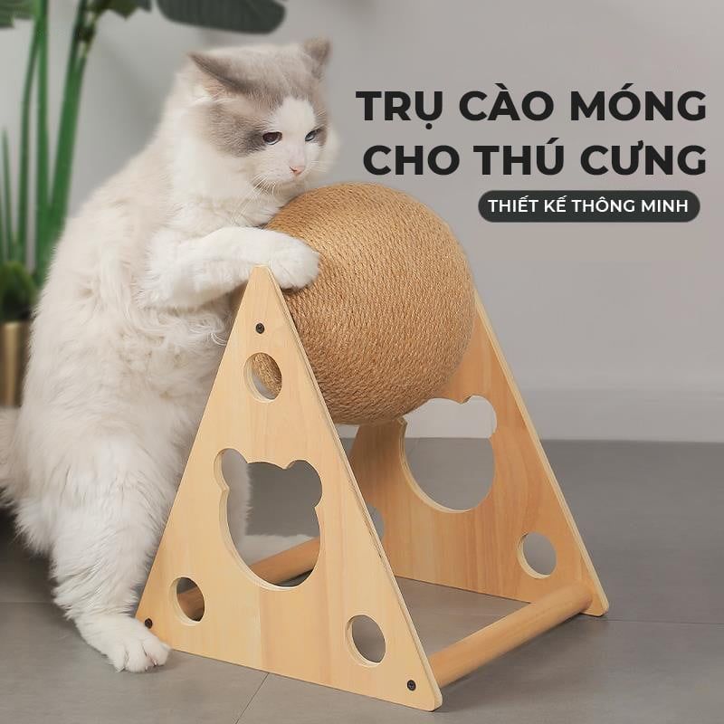 Cào móng có bóng tròn vui nhộn, chân trụ tam giác hình gấu ngộ nghĩnh - GU5