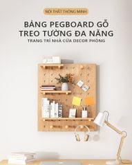 Bảng PEGBOARD gỗ đựng đồ decor xinh xắn - GP295