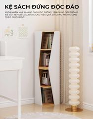 Kệ góc vân gỗ trắng tối giản - GP395