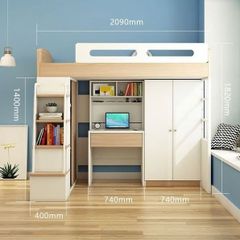 Giường tầng đa năng, hiện đại và an toàn cho bé - GP357